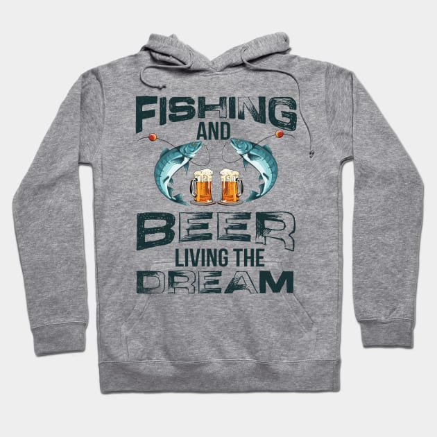 Fishing and Beer Hoodie by Imutobi